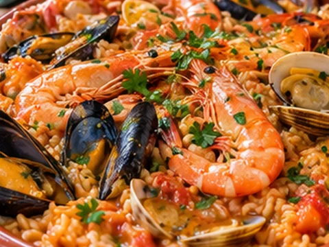 Arroz de Marisco — Imagem ilustrativa criada digitalmente