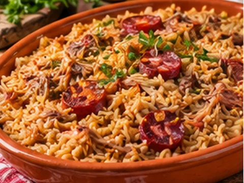 Arroz de Pato — Imagem ilustrativa criada digitalmente