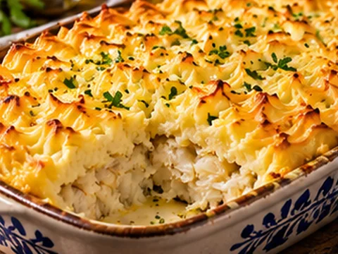Bacalhau à Zé do Pipo — Imagem ilustrativa criada digitalmente
