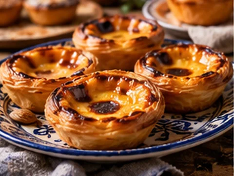 Pastéis de Nata — Imagem ilustrativa criada digitalmente