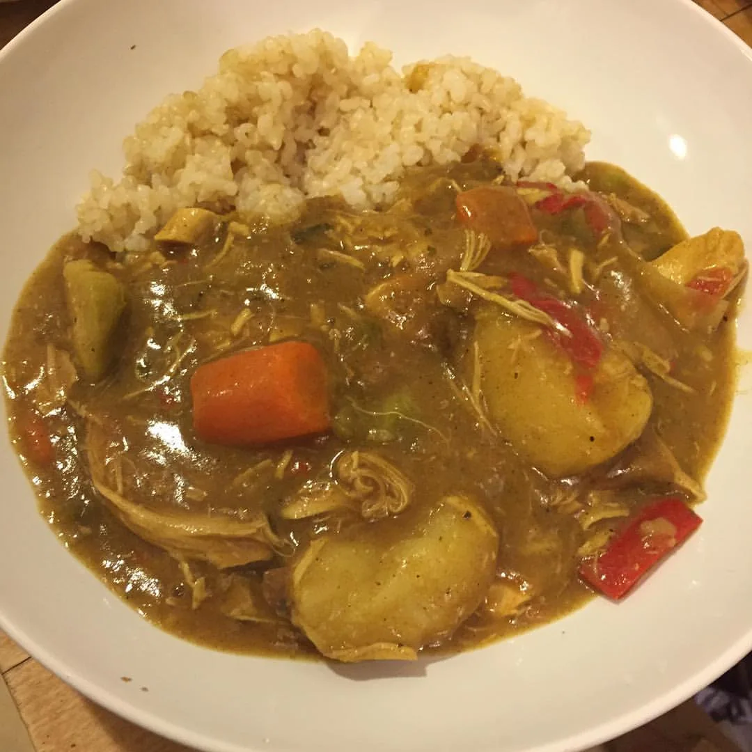 Caril japonês de frango