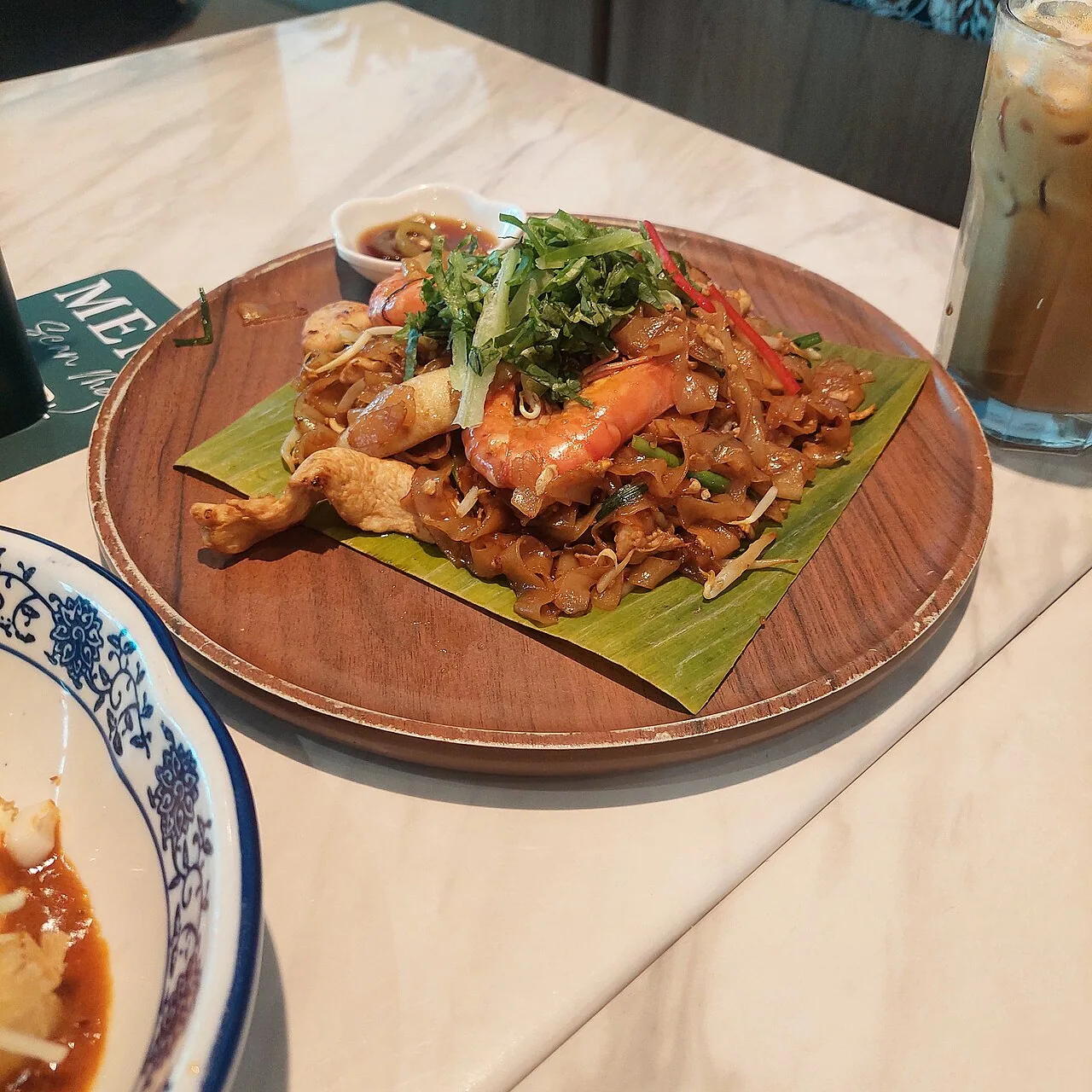 Char kway teow de camarão