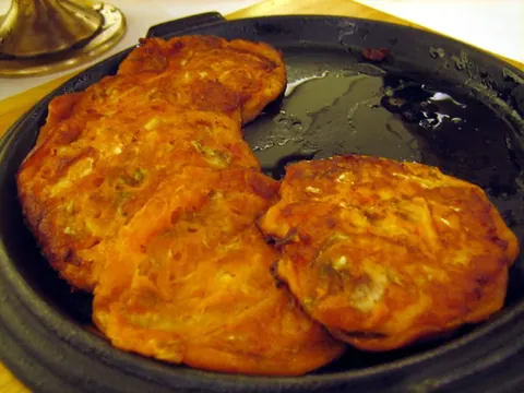 Panqueca coreana de kimchi
