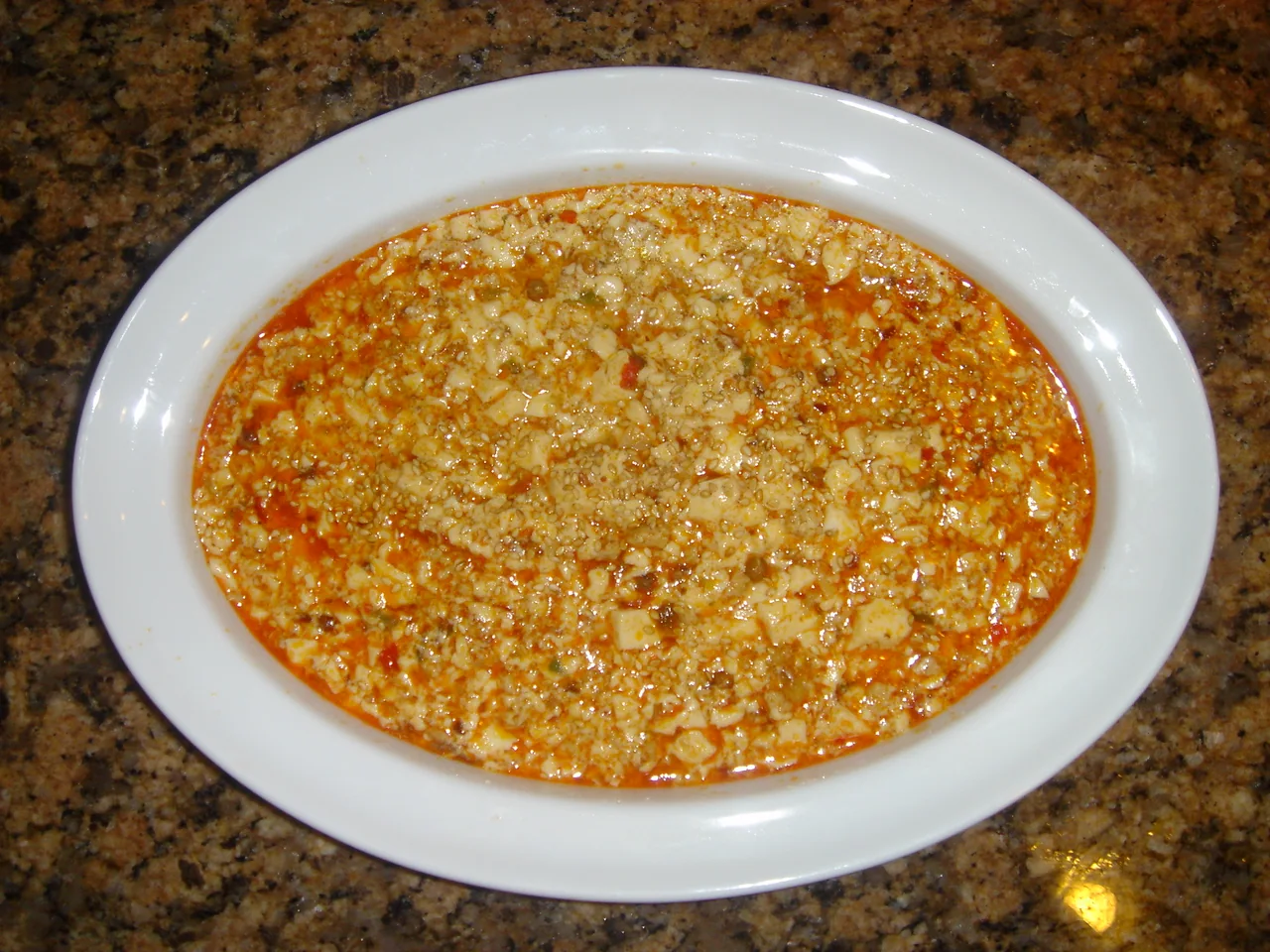 Mapo tofu com carne de porco