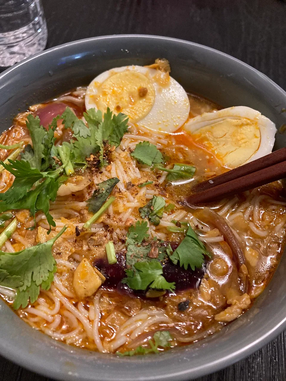 Burmese fish and rice noodle soup