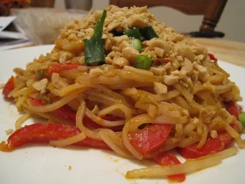 Pad thai de camarão