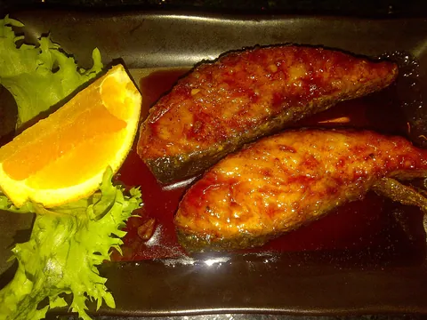 Salmão teriyaki