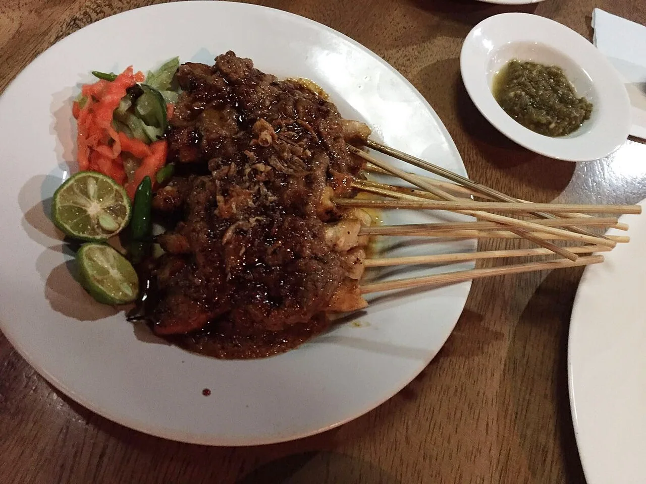 Indonesian-style chicken satay
