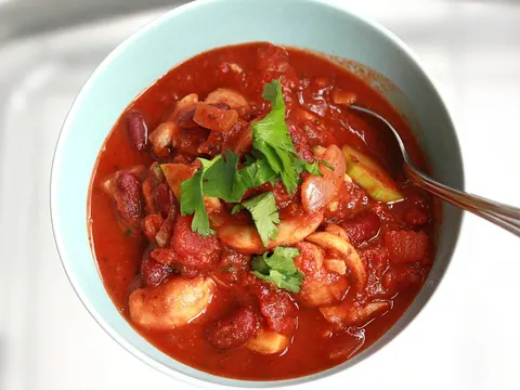 Chili vegan de feijão