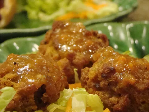 Pataniscas de legumes e grão