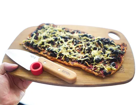 Pizza vegan de legumes